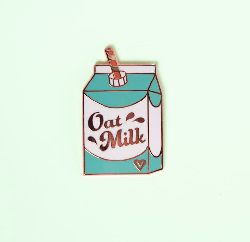 Oat Milk Enamel Pin