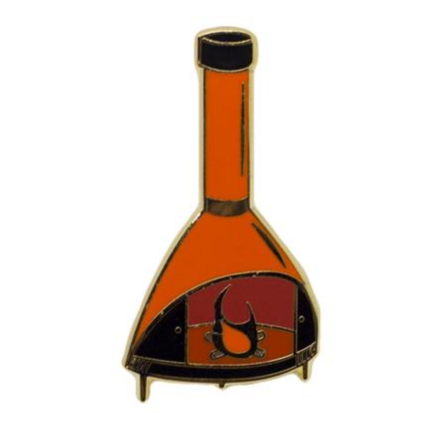 Mid Century Vintage Fireplace Enamel Pin