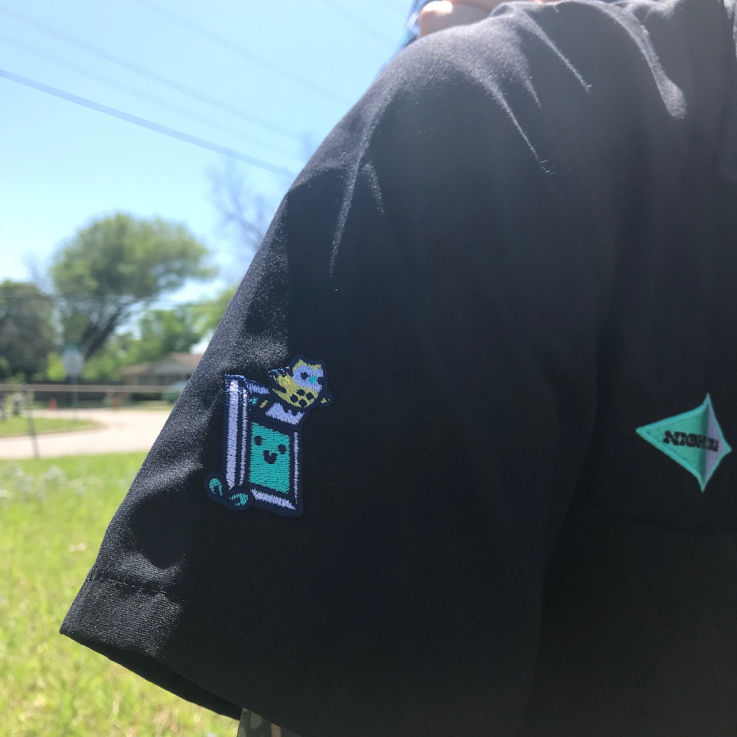 Night Owls Embroidered Work Shirt