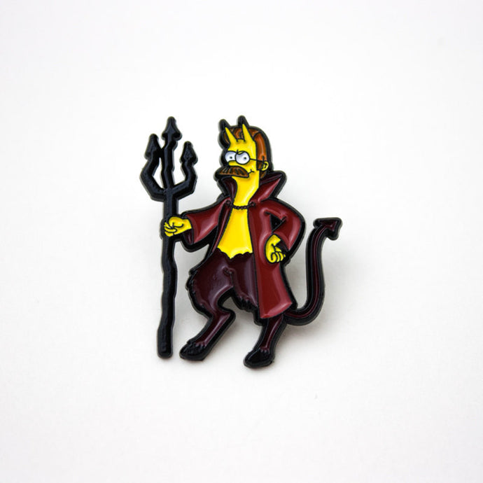 The Devil Flanders Enamel Pin