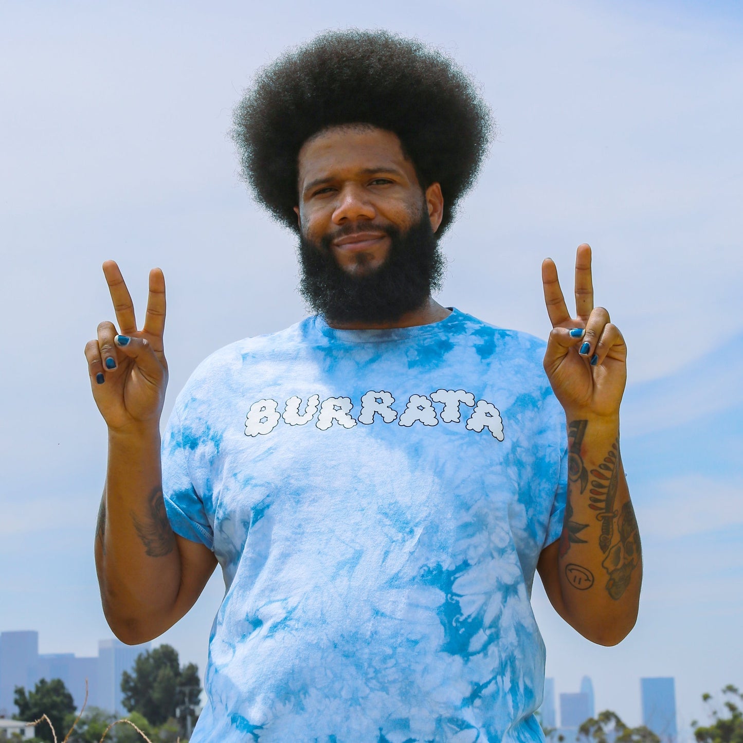 Burrata Clouds Tye Dye Shirt