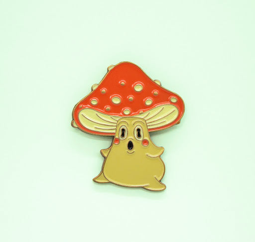 Mushroom Baby Enamel Pin