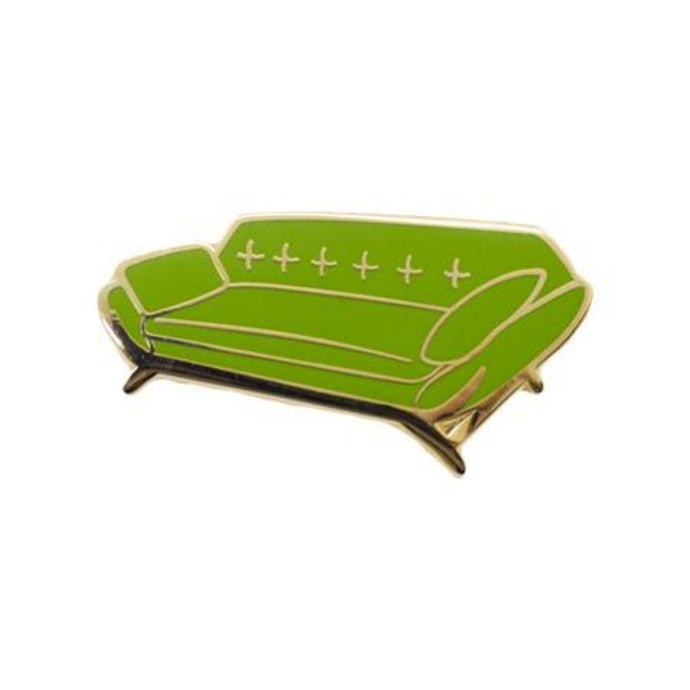 Mid Century Vintage Couch Enamel Pin