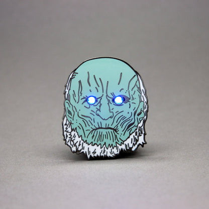 White Walker Enamel Pin w/ Light Up Eyes!