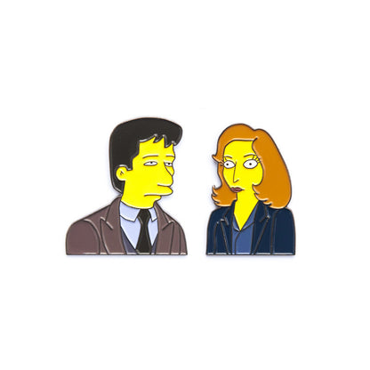 The Springfield Files Enamel Pins