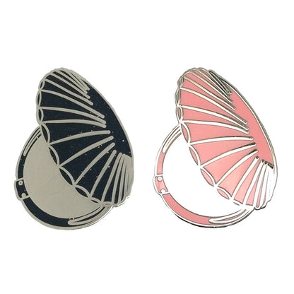 Clamshell Compact Enamel Pin