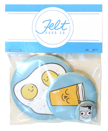 Breakfast Buds Button Pack