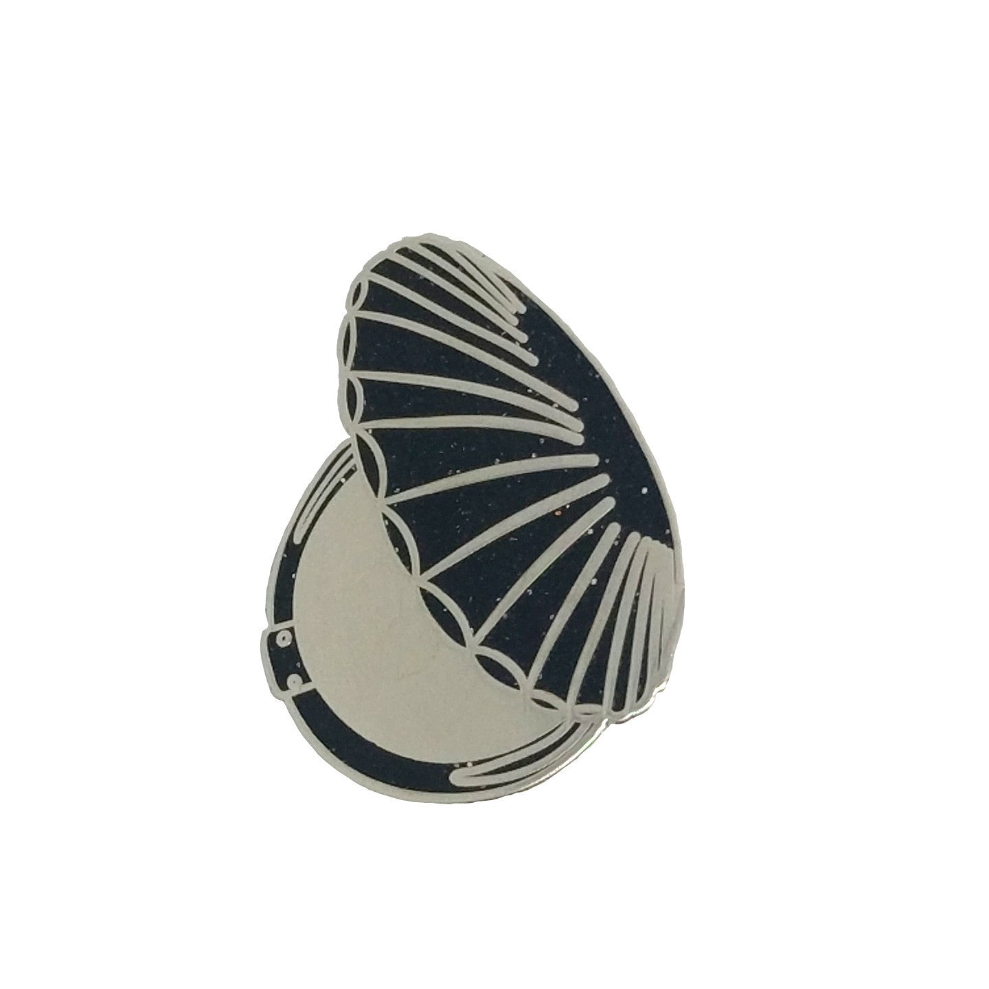 Clamshell Compact Enamel Pin