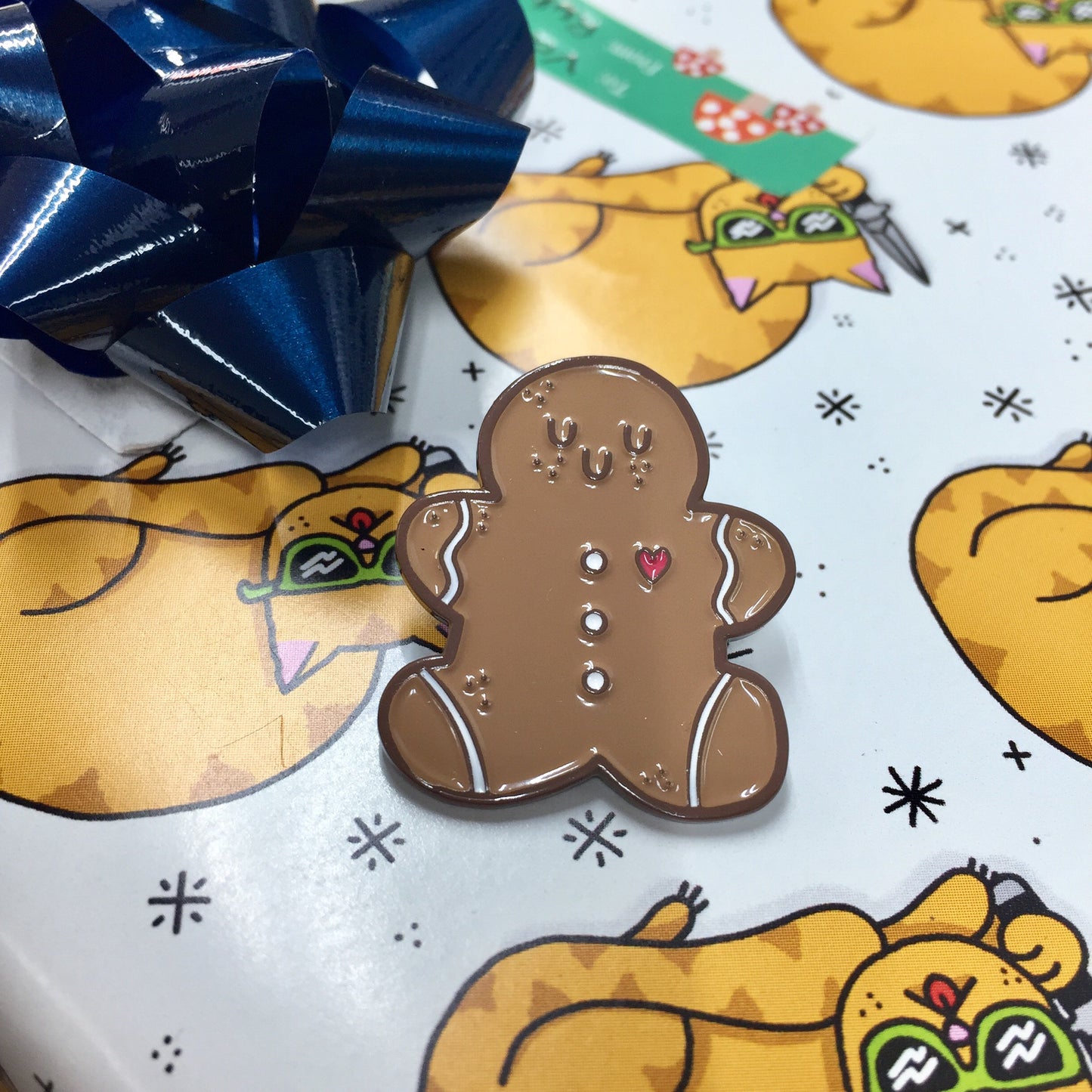 Gingerbread Cookie Enamel Pin