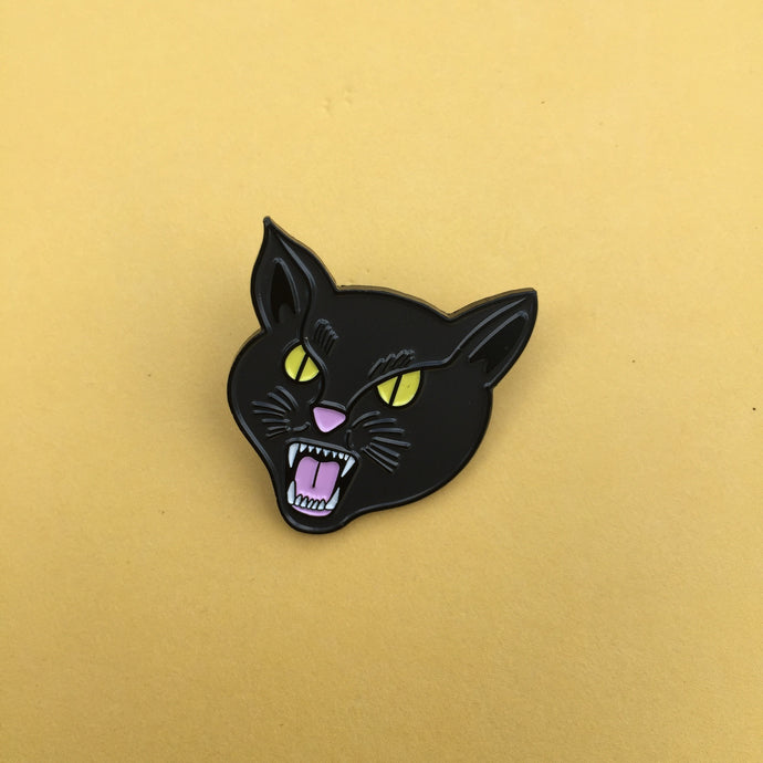 Black Cat Enamel Pin