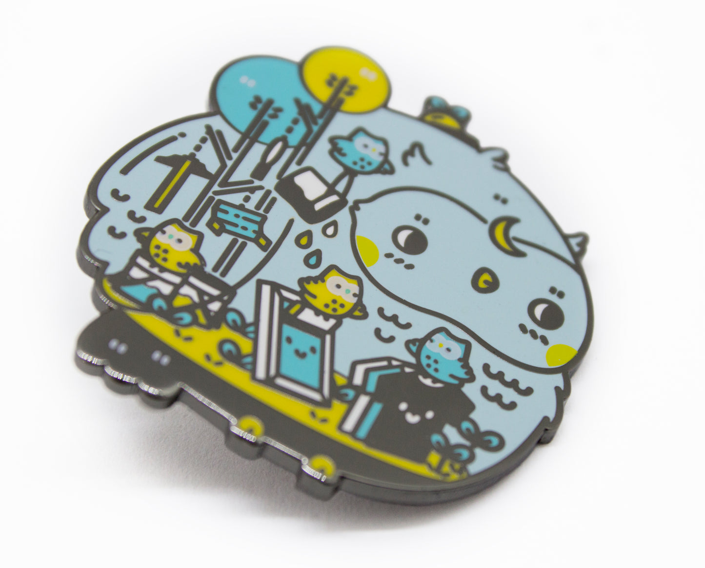 Night Owls - Mochichito Enamel Pin