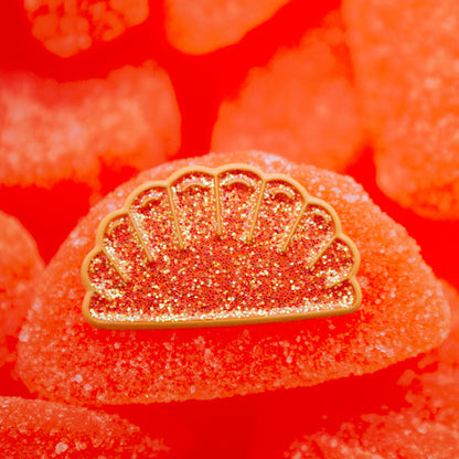 Orange Slice Candy Enamel Lapel Pin