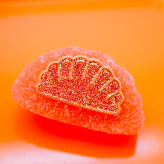 Orange Slice Candy Enamel Lapel Pin