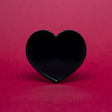 Black Hearts Enamel Pin Set