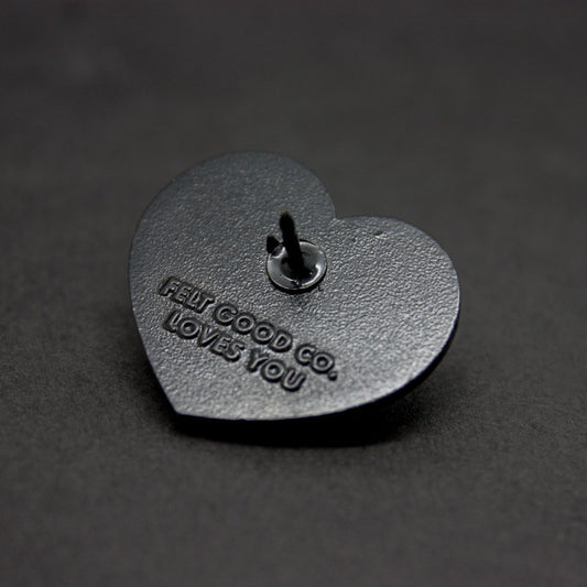 Black Hearts Enamel Pin Set